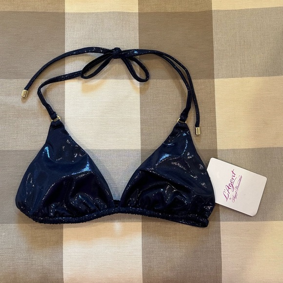 L’Agent by Agent Provocateur Monica Penelope Cruz Sevilla Bikini Top Navy Size S - Picture 2 of 13